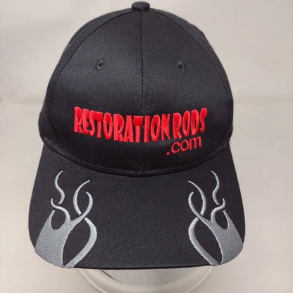 Restoration Rods.com Strapback Hat Black OSFA Embroidered 6 Panel