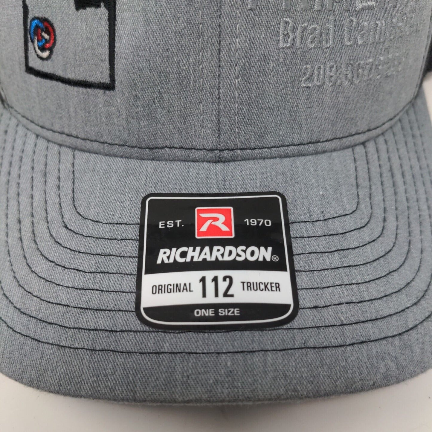 Primerica Brad Campbell Snapback Trucker Hat Gray One Size Adjustable Richardson