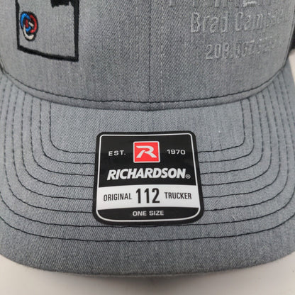 Primerica Brad Campbell Snapback Trucker Hat Gray One Size Adjustable Richardson