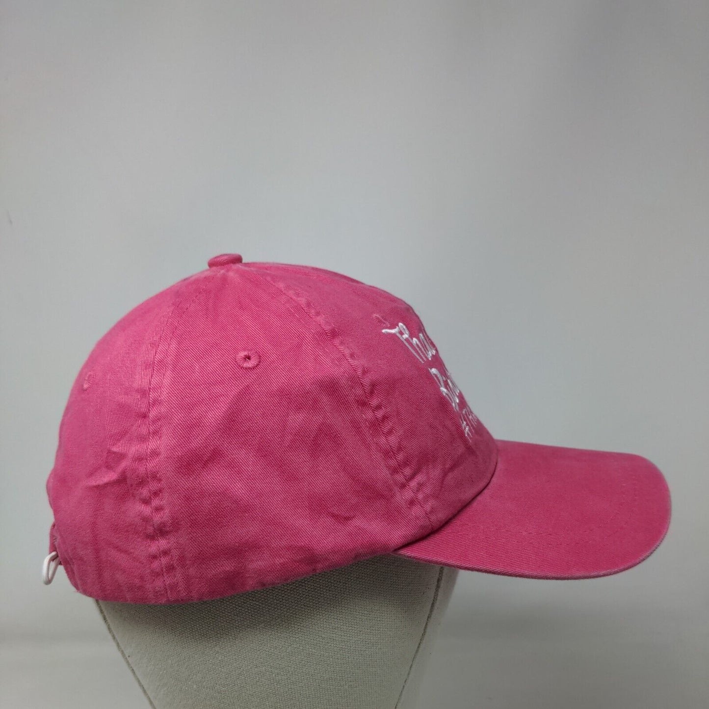 Thanks Birth Control Strapback Hat Pink Ladies Fit Embroidered Ahead