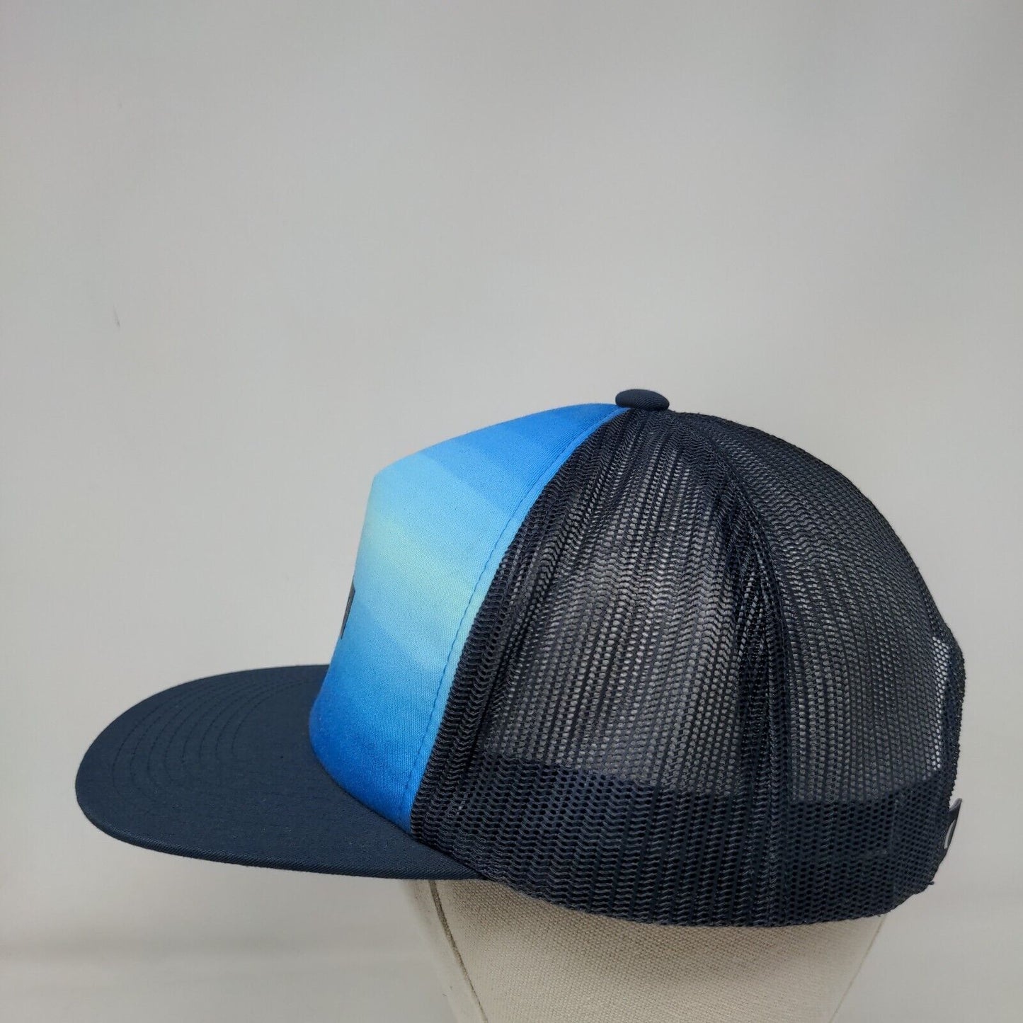 Hurley Snapback Trucker Hat Blue OS Adjustable Mesh Back The Classics Yupoong