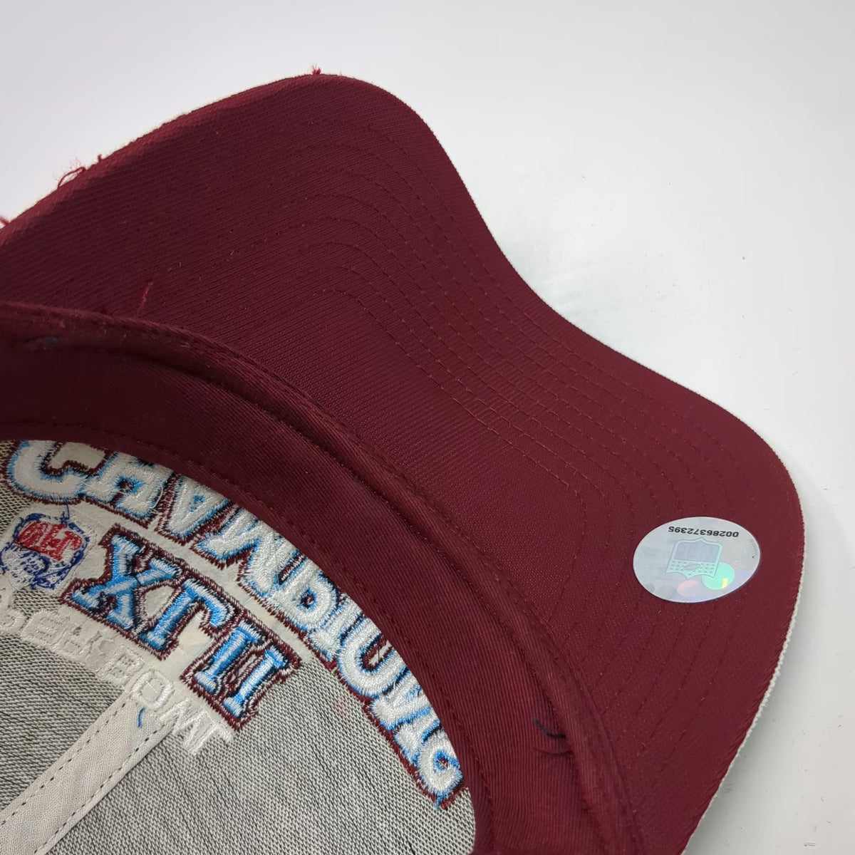 NFL Reebok Super Bowl XLII Champions Hat White Blue Red One Size Sideline Cap