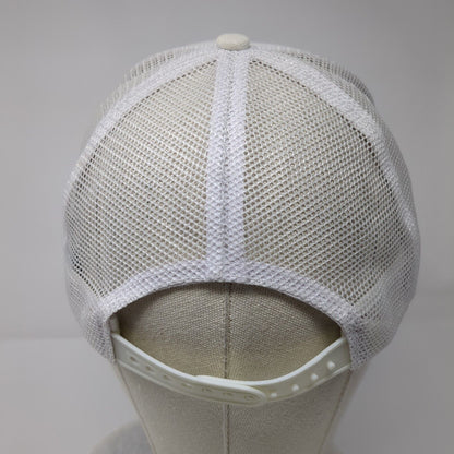 Mickey Mouse Snapback Trucker Hat White OSFA Mesh Back Disney