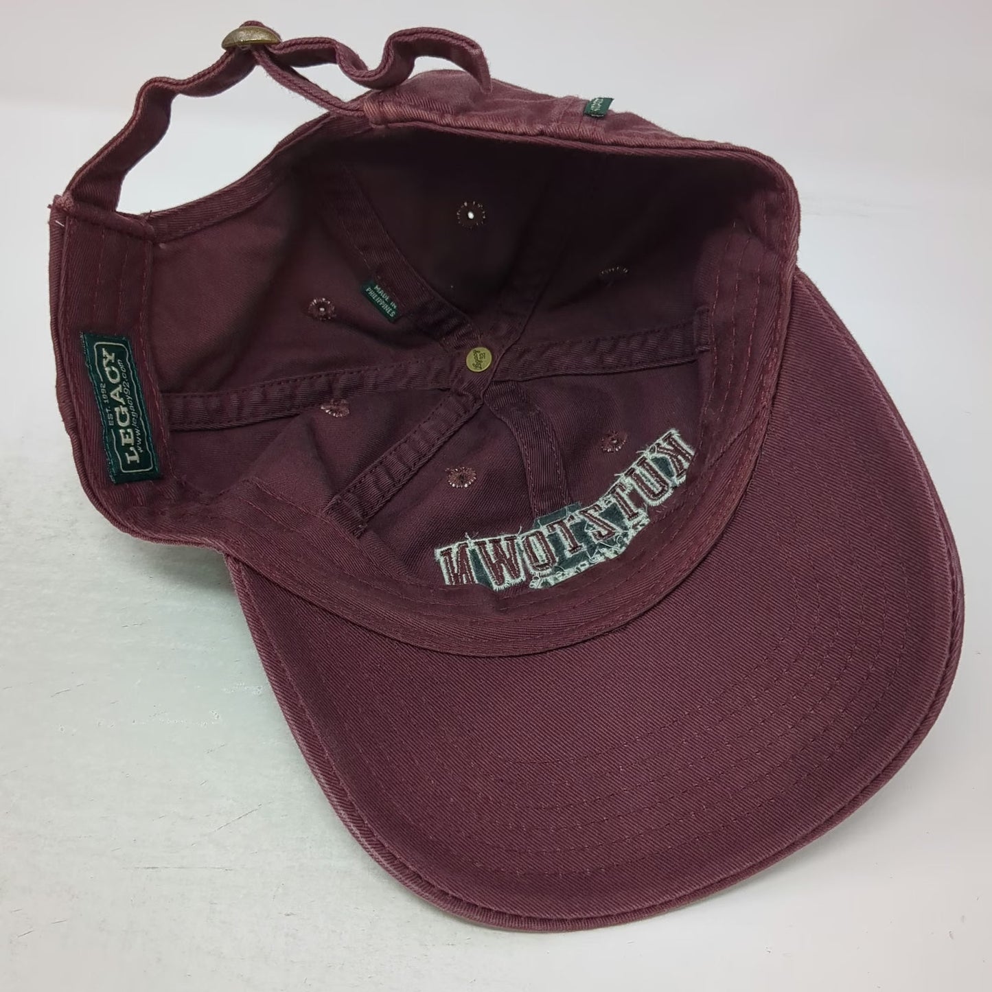 Legacy Baseball Cap Red One Size Kutztown University Grandpa Strapback Hat