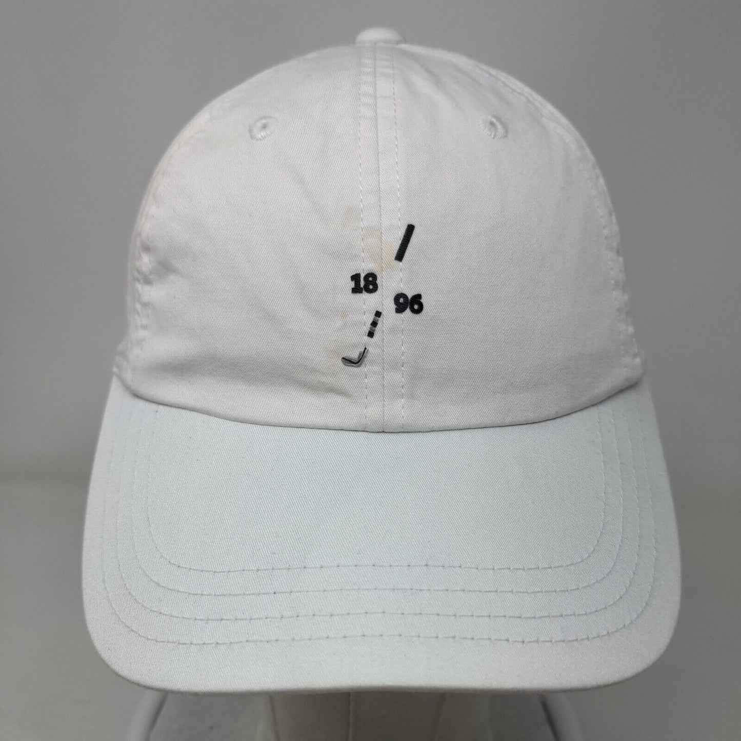 Golf Club 1896 Strapback Hat White One Size Adjustable American Needle
