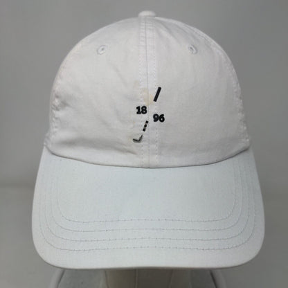 Golf Club 1896 Strapback Hat White One Size Adjustable American Needle