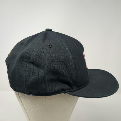 Carhartt Snapback Black One Size CCR Embroidery Flat Brim Cotton Workwear Hat