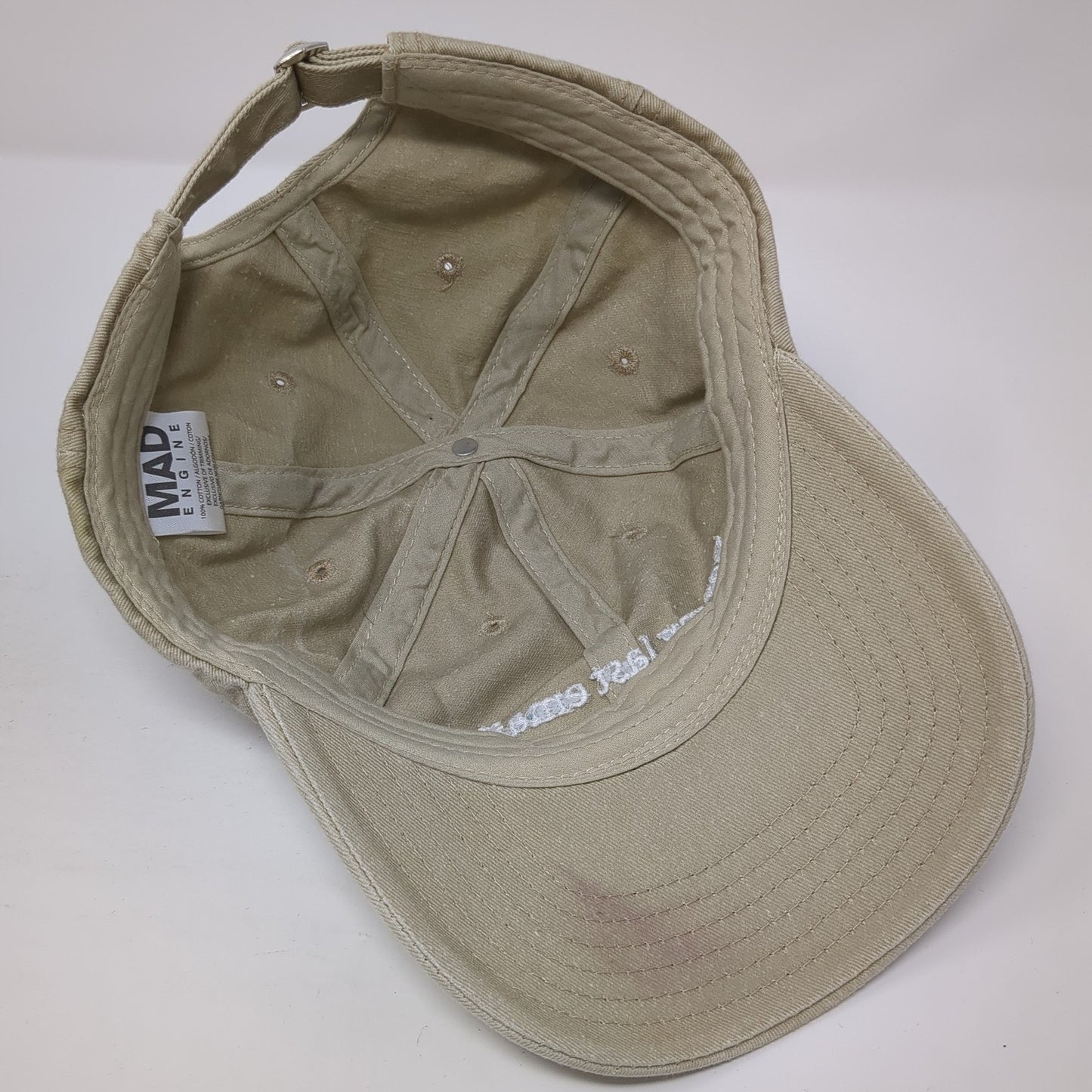 Per My Last Email Slideback Baseball Cap Brown One Size Adjustable Mad Engine
