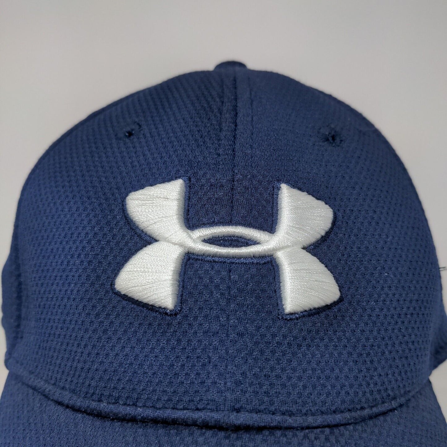 Under Armour Men's Fitted Hat Blue Size L/XL Embroidered Logo