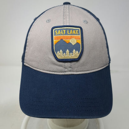 Hat Graphix Baseball Cap Blue One Size Salt Lake Utah Mountain Patch Strapback