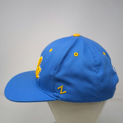 Zephyr UCLA Bruins NCAA Snapback Hat Blue Yellow One Size Script Logo Flat Brim