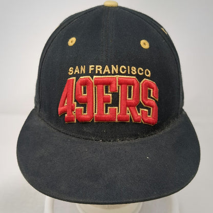 San Francisco 49ers NFL Mitchell & Ness Baseball Cap Black 7 3/8 Wool Fitted Hat