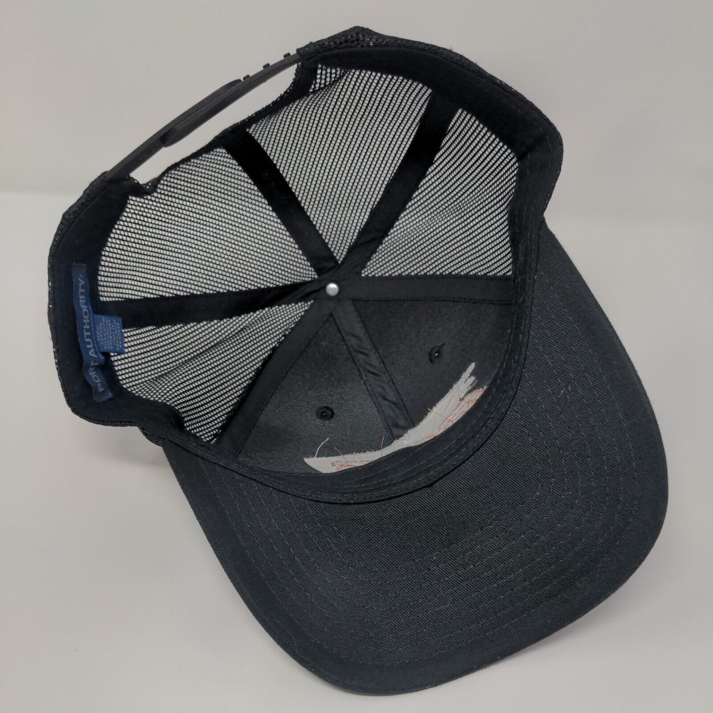 GMS Racing Snapback Mesh Back Trucker Hat Black One Size Embroidered