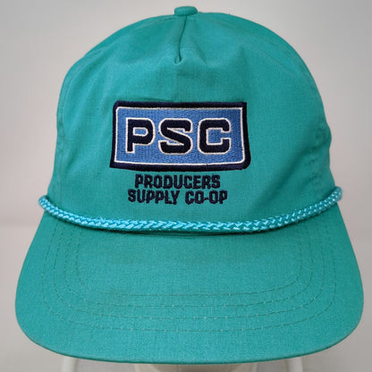 Sportcap 5 Panel Blue One Size Hat Producers Supply Co-Op PSC Rope Strapback