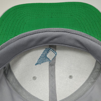 Headmaster Snapback Gray One Size Hat ACT Transportation Flat Brim Green Under