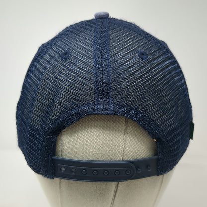 Legacy Trucker Hat Blue One Size Boston Anchor Patch Mesh Snapback Baseball Cap
