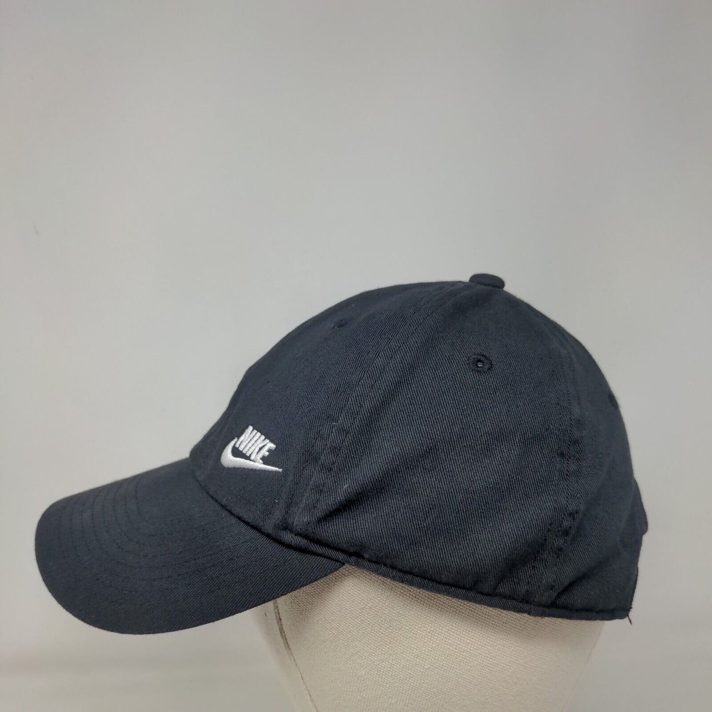 Nike Slideback Hat Black OSFM Adjustable Embroidered Swoosh Heritage86