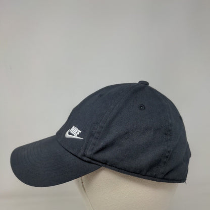 Nike Slideback Hat Black OSFM Adjustable Embroidered Swoosh Heritage86