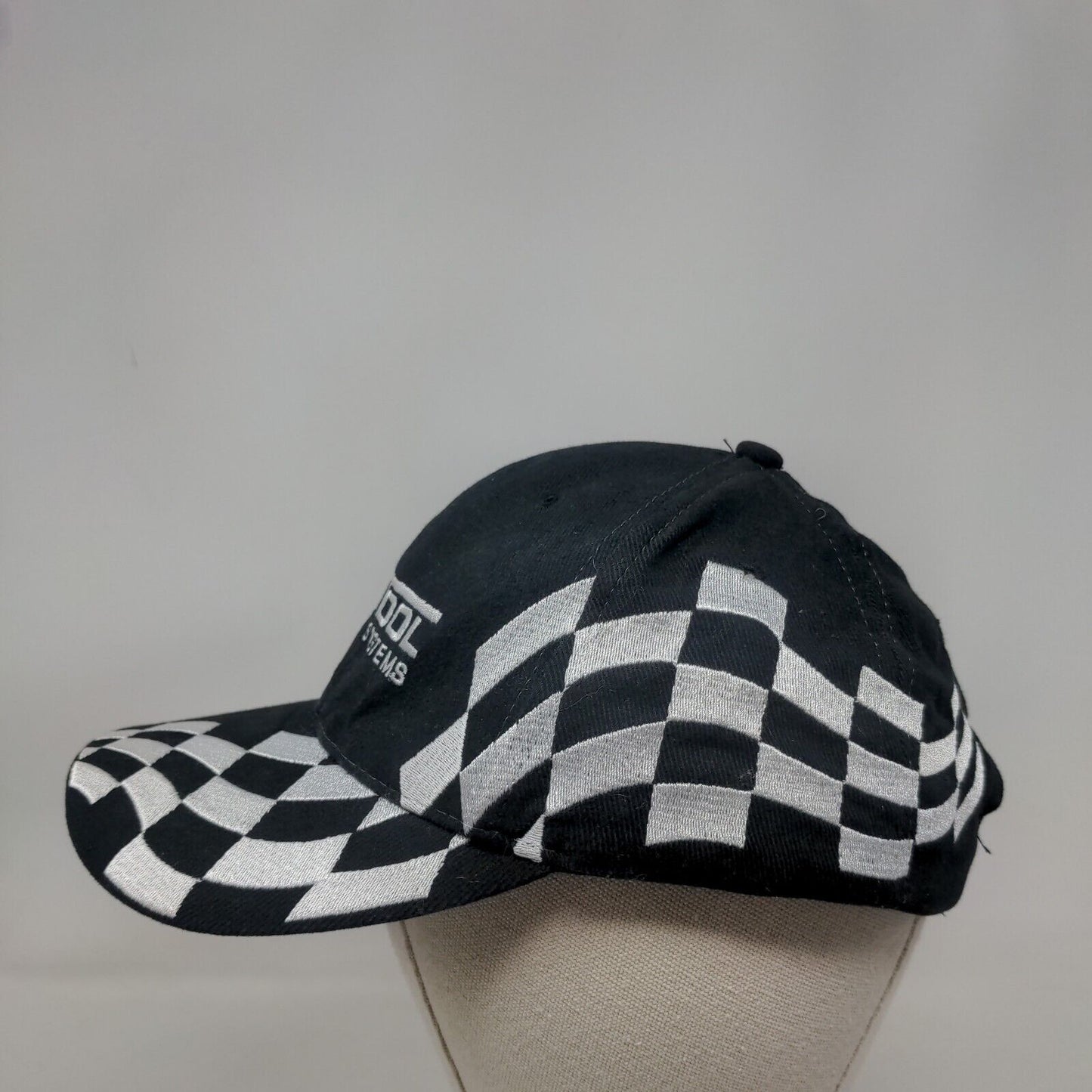Castool Tooling Systems Checkered Flag Slideback Hat Black OSFA Embroidered