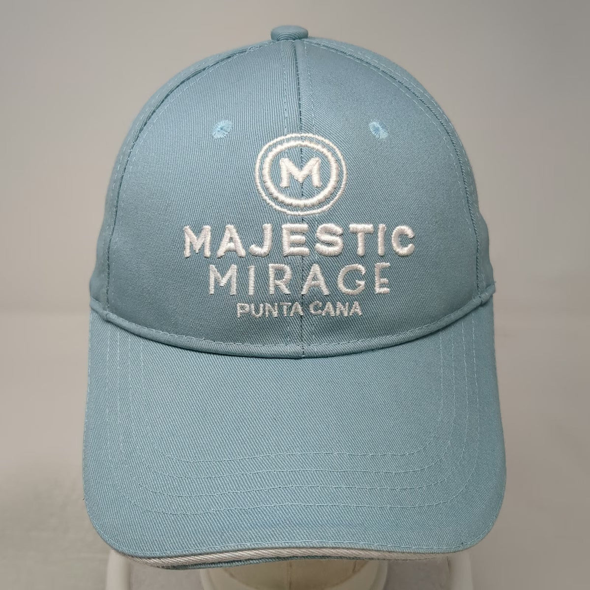 Majestic Mirage Punta Cana Blue Baseball Cap One Size Embroidered Resort Hat