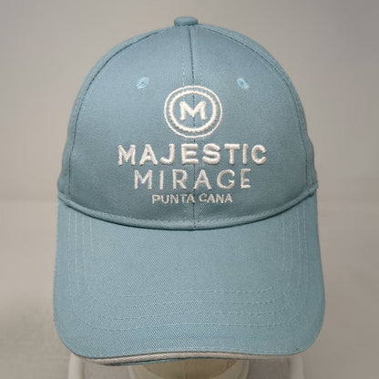 Majestic Mirage Punta Cana Blue Baseball Cap One Size Embroidered Resort Hat