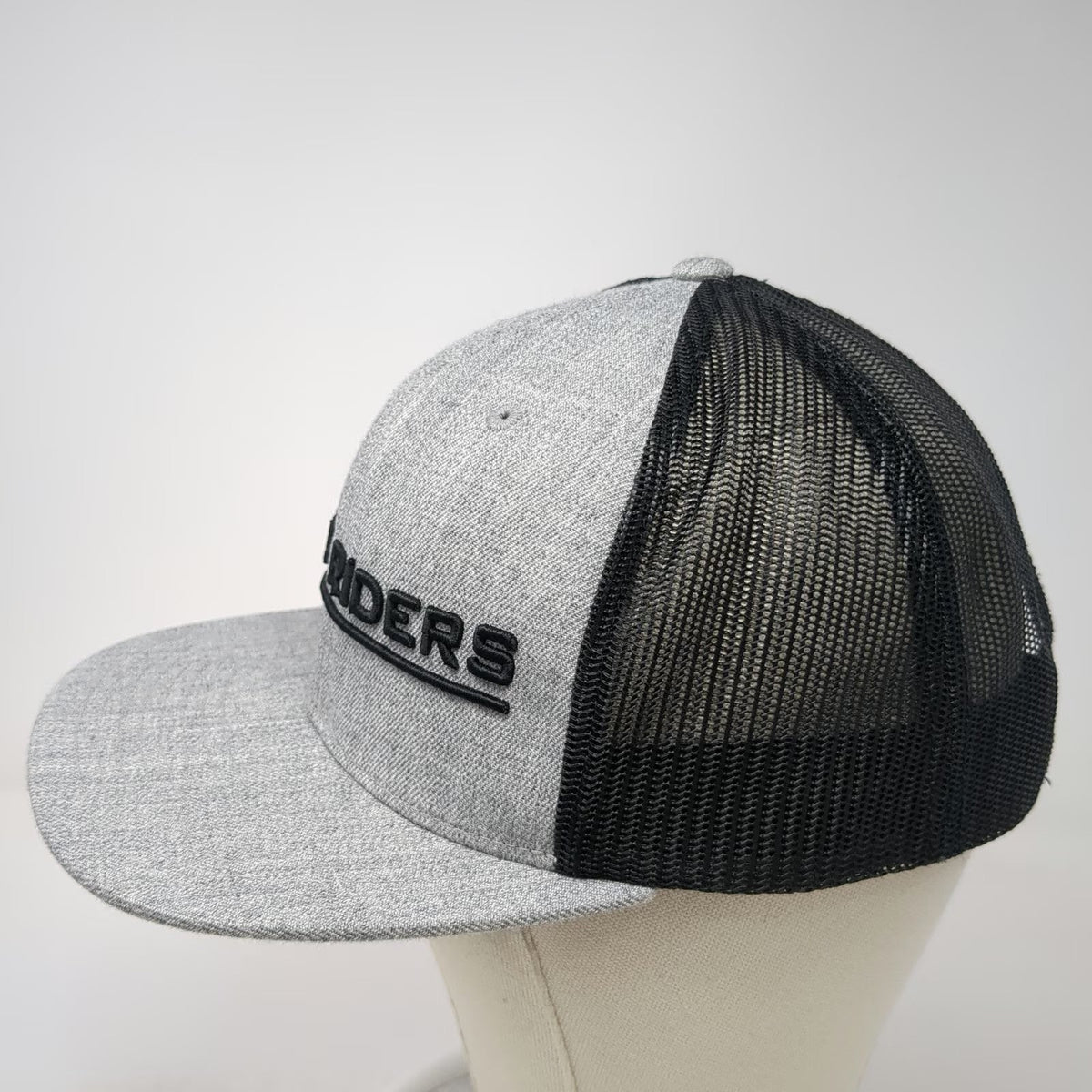 Trucker Hat Gray OSFM Mesh Back Summit Riders Red Plus Embroidered Adjustable