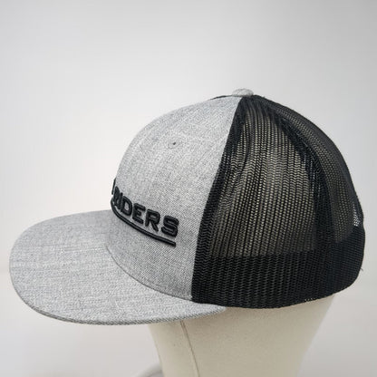 Trucker Hat Gray OSFM Mesh Back Summit Riders Red Plus Embroidered Adjustable