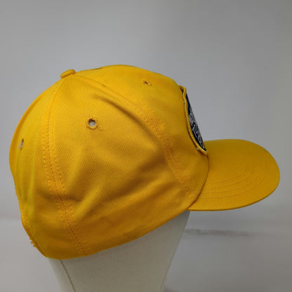 Yellow Alaska North to the Future Snapback Hat 7 1/8 Green Underbrim Vintage