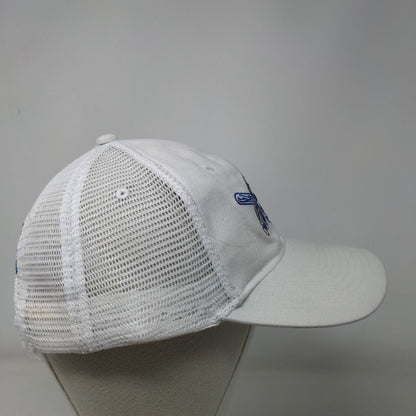 Pirate Forever #21 Snapback Trucker Hat White OSFA Embroidered Mesh Back