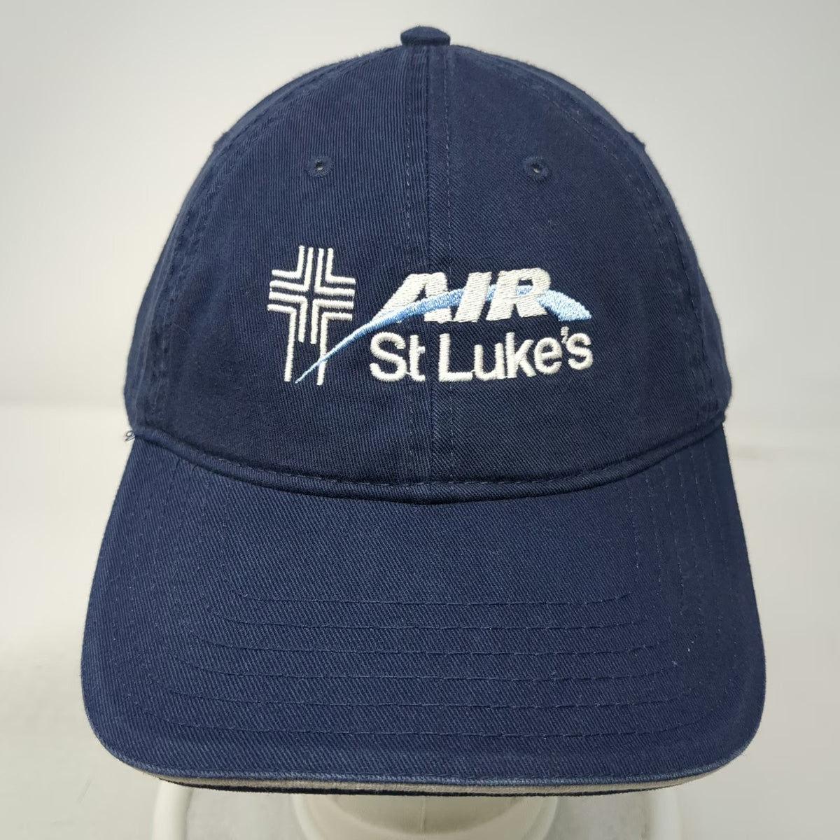 OTTO Baseball Cap Blue One Size AIR St Luke's Embroidered Logo Strapback Hat