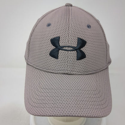 Under Armour Baseball Cap Gray XL Fitted HeatGear Textured Polyester Sport Hat