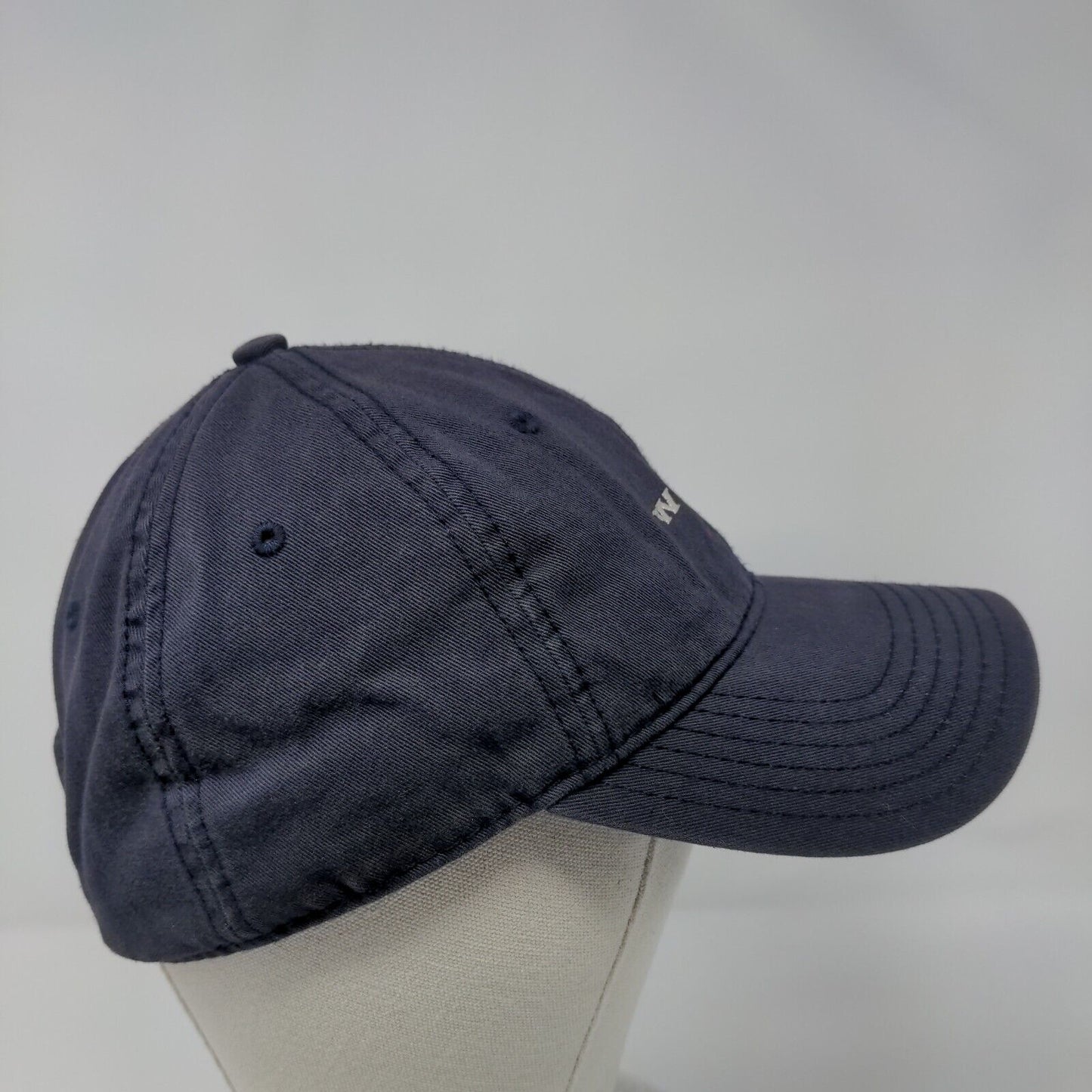 A Wino Strapback Hat Blue OSFA Adjustable Embroidered Attitude 101