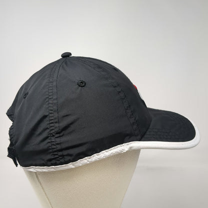 Fila Baseball Cap Black White Red One Size Strapback Polyester Performance Hat