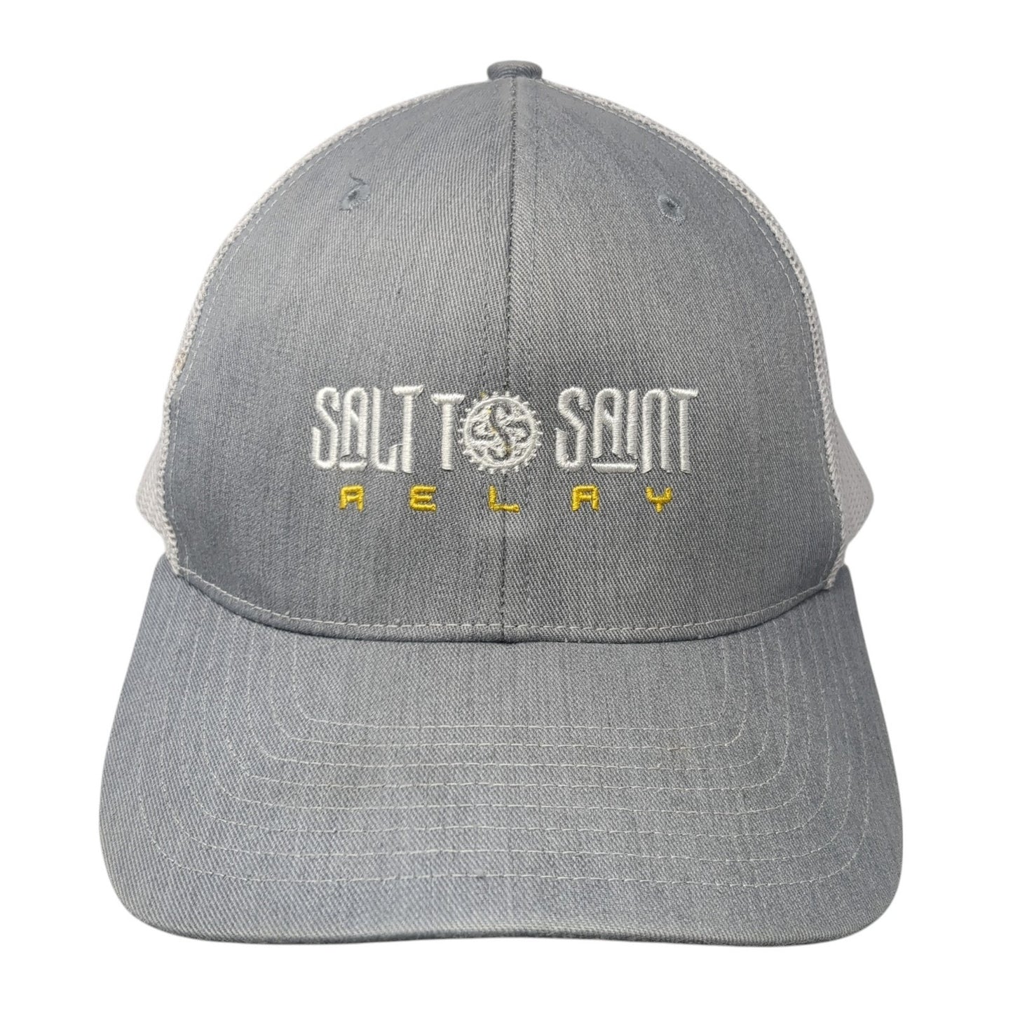 Salt to Saint Relay Snapback Trucker Hat Gray One Size Mesh Back Richardson