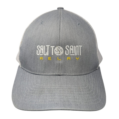 Salt to Saint Relay Snapback Trucker Hat Gray One Size Mesh Back Richardson