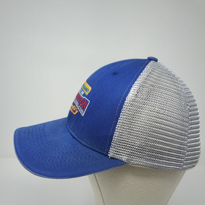 New Holland Agriculture Markusson Country Trucker Hat Blue OS Mesh Back MV3