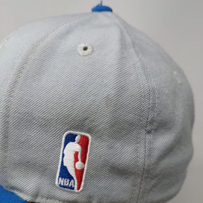 Orlando Magic Fitted Hat Gray Blue 7 1/4 Embroidered Logo NBA Mitchell & Ness