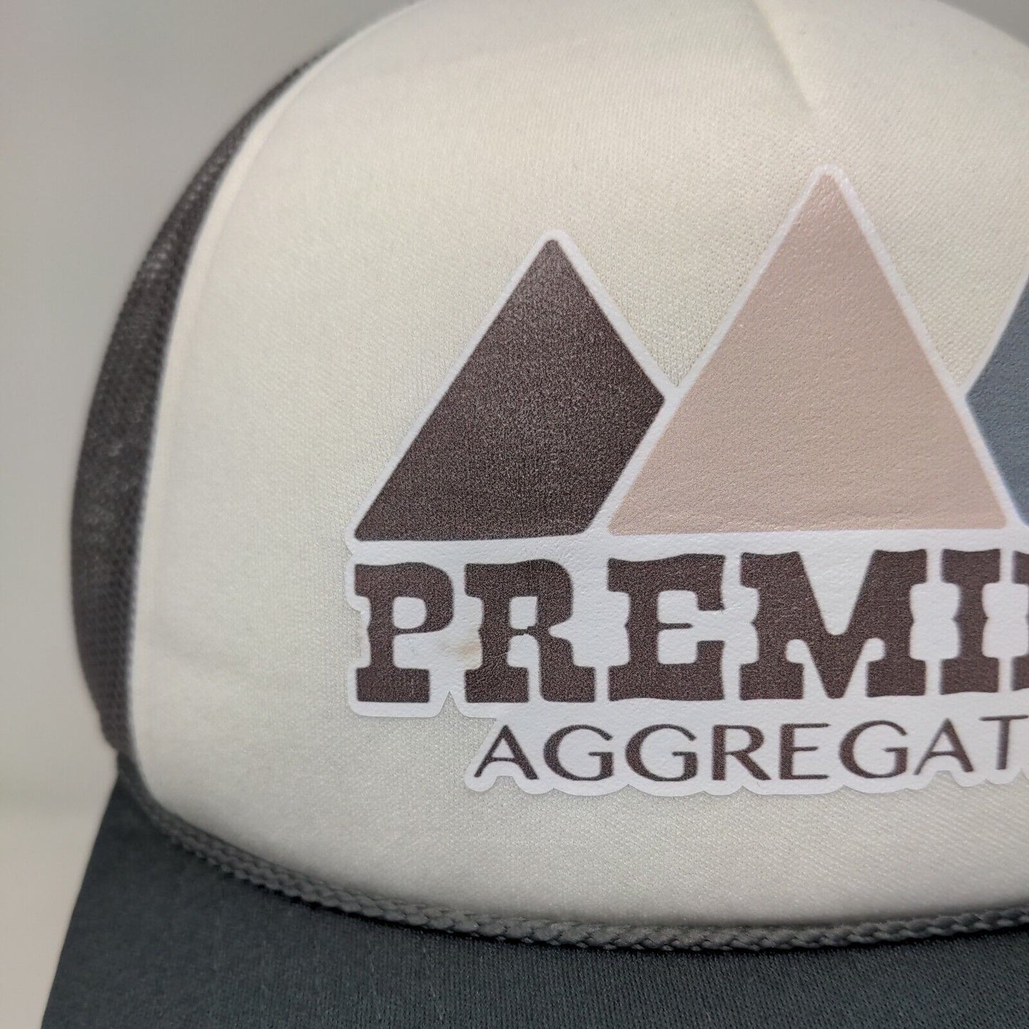 Premier Snapback Trucker Hat Gray One Size Adjustable Mesh Back Richardson