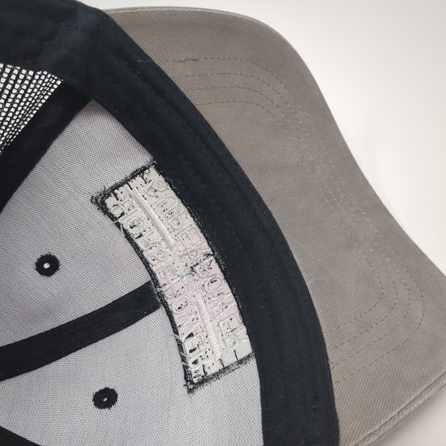 Horsepower Is Our Superpower Snapback Trucker Hat Gray One Size Mesh Back