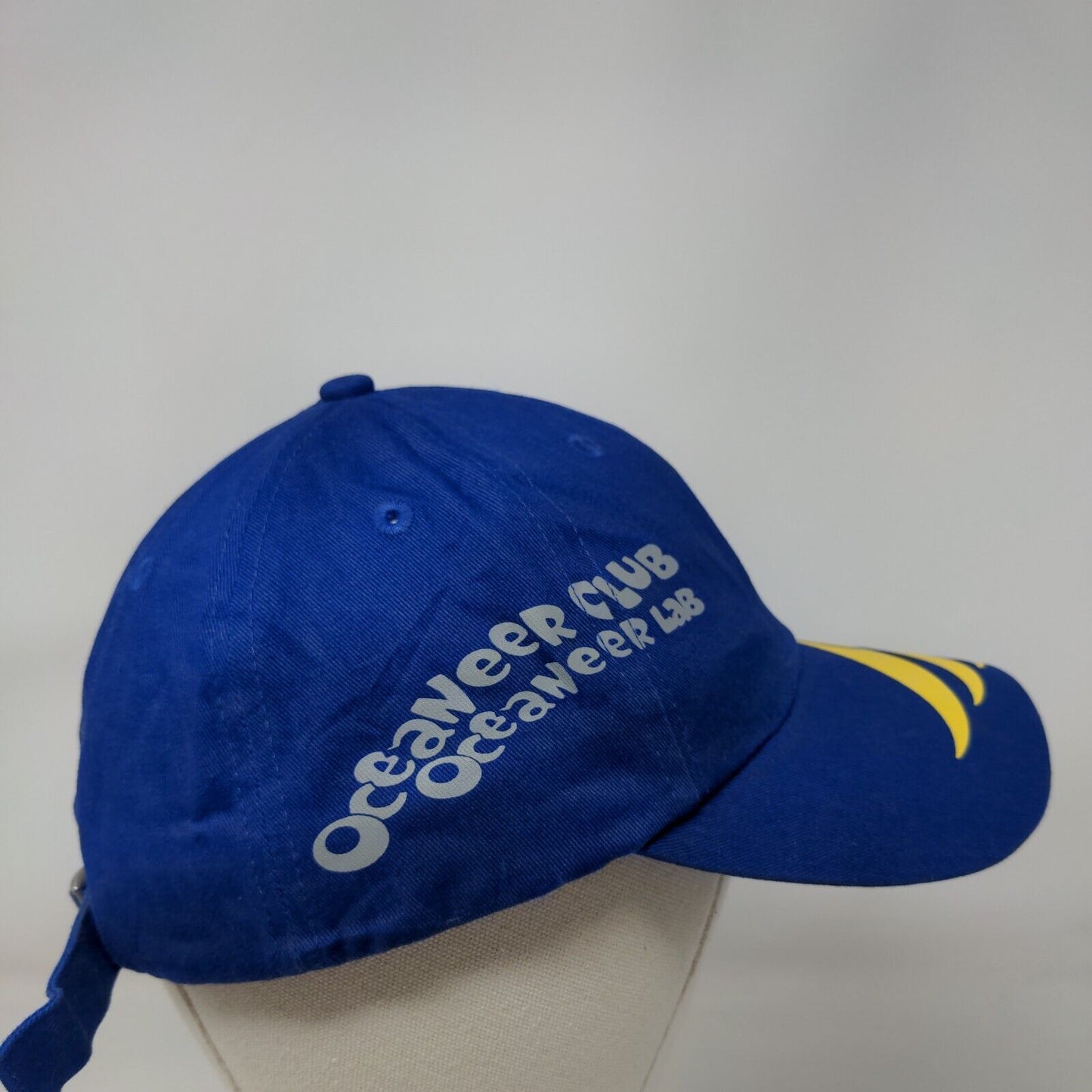Mickey Mouse Oceaneer Club Slideback Hat Blue One Size Embroidered Disney