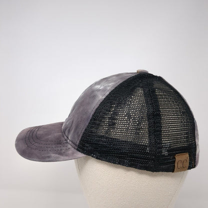 C.C Exclusives Strapback Trucker Hat Multi One Size Ponytail Mesh Back