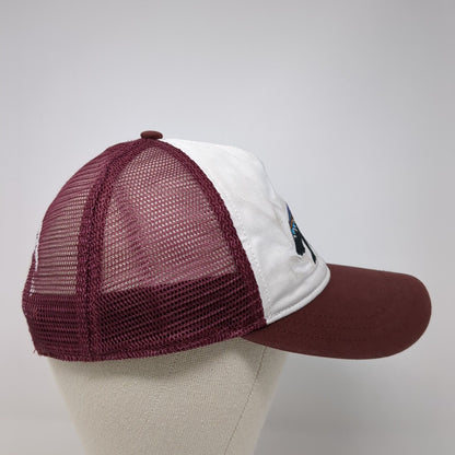 Patagonia California Bear Snapback Trucker Hat Red OS Adjustable Mesh Back