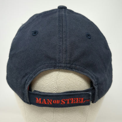Superman Baseball Cap Blue One Size Man of Steel Embroidered Strapback Hat Logo