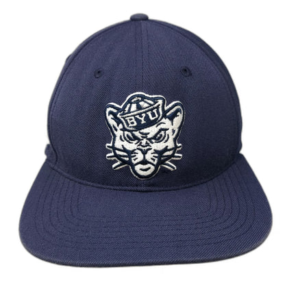 BYU Cougars NCAA 47 Brand Snapback Blue One Size Flat Brim Embroidered Logo Hat