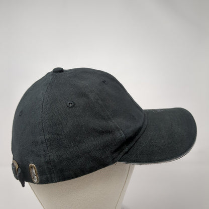 Hawaii Slideback Hat Black One Size Adjustable Embroidered 6 Panel