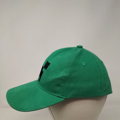 Minecraft Creeper Face Snapback Hat Green One Size Adjustable Embroidered Jinx