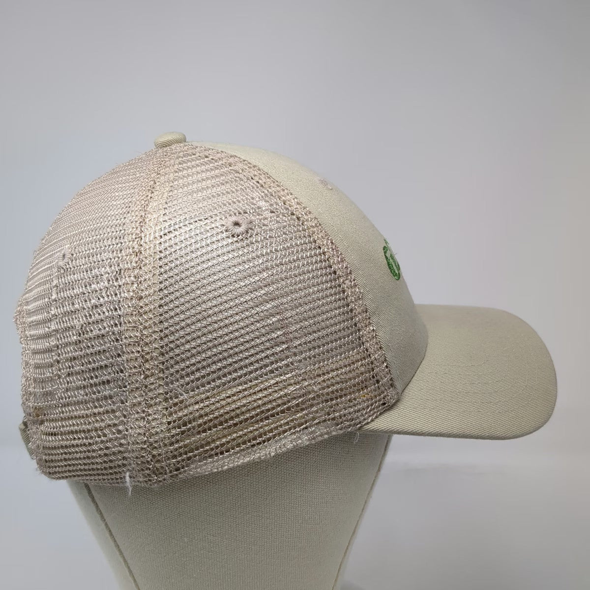 Quake City Caps Baseball Cap Beige One Size Tropicana Atlantic City Mesh Hat