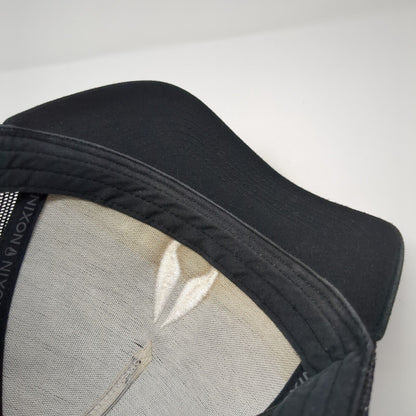 Nixon Snapback Trucker Hat Black One Size Mesh Back Adjustable Yupoong