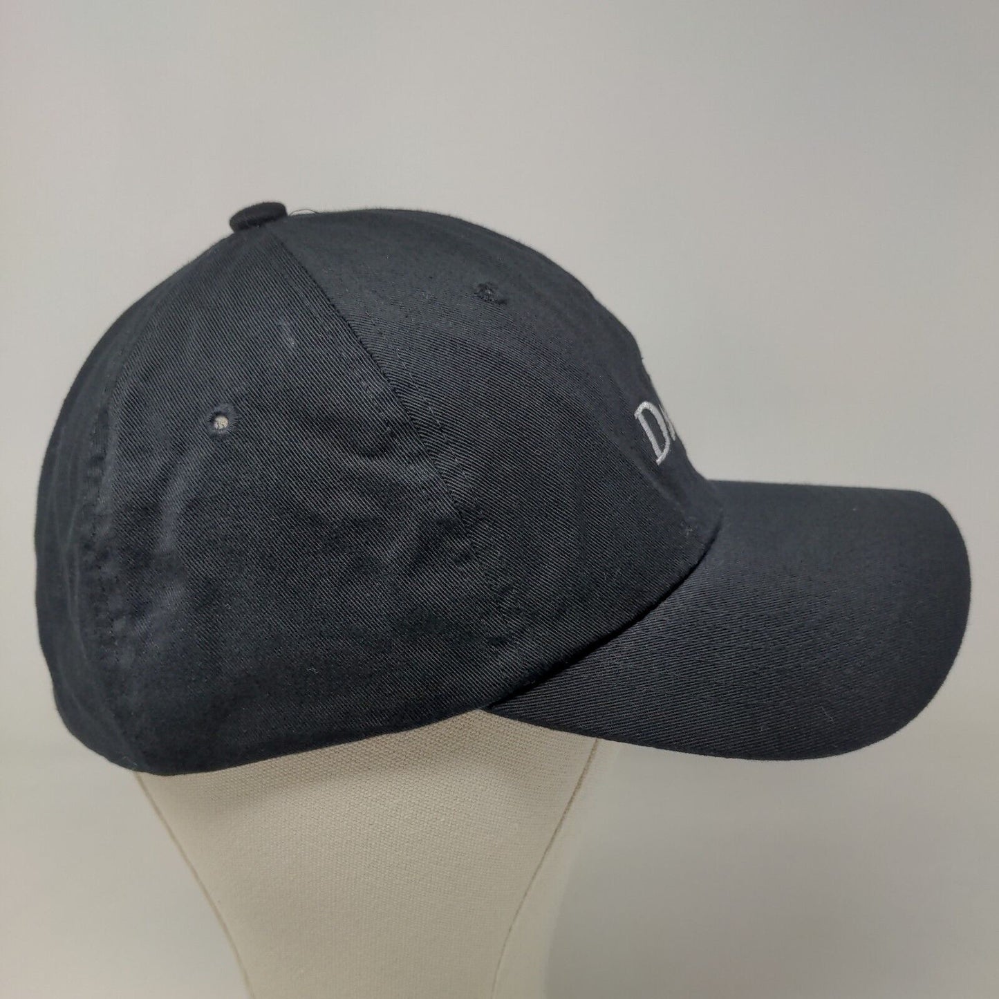 Urban Outfitters Women's Slideback Hat Black Adjustable Embroidered Daddy Cotton