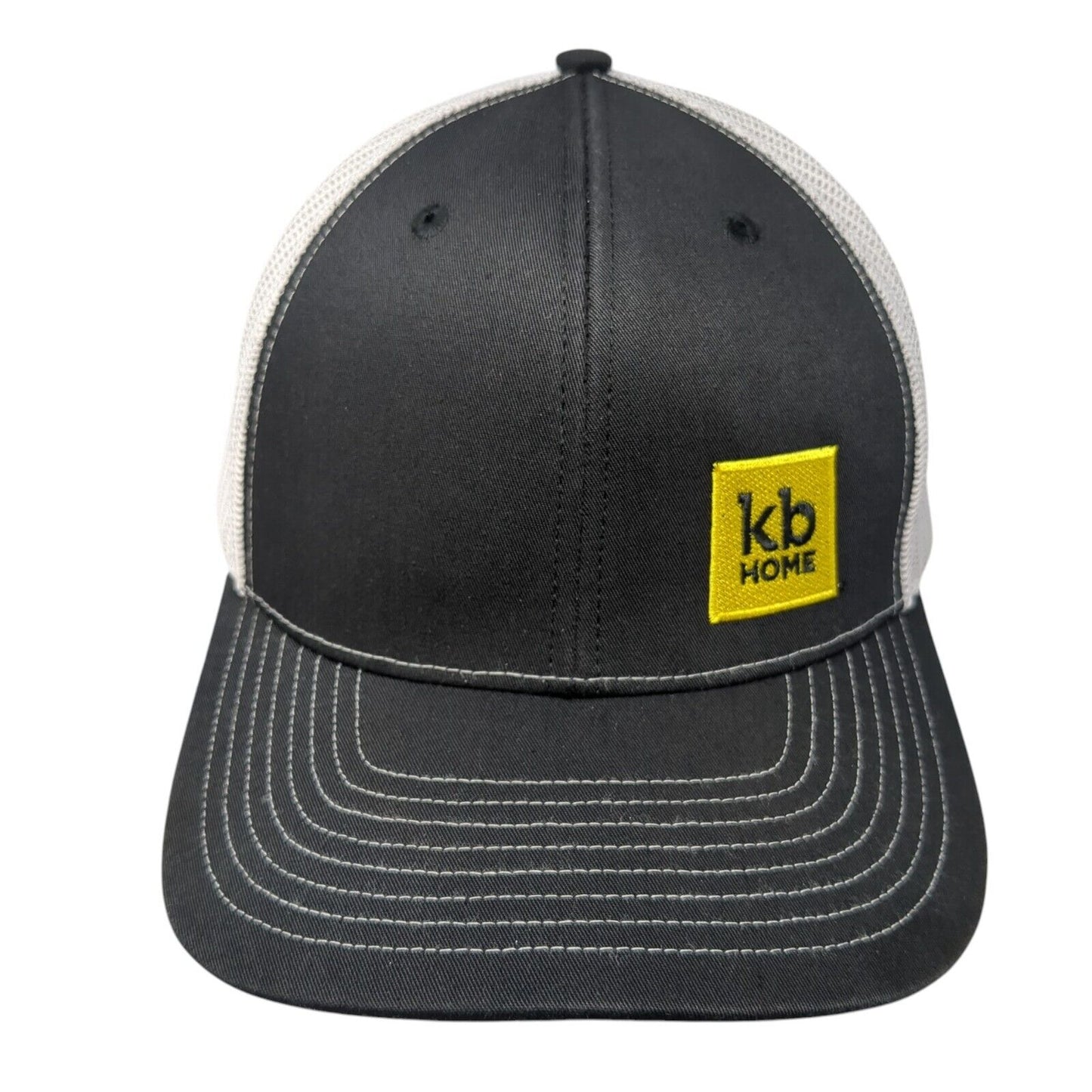 KB Home Snapback Mesh Back Trucker Hat Black One Size 6 Panel Richardson
